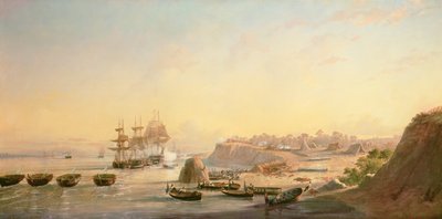 The Taking of the Batteries at Punto Obligado on 20 November 1845 by Francois Barry